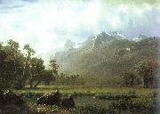 Albert Bierstadt The Sierras near Lake Tahoe, California oil painting